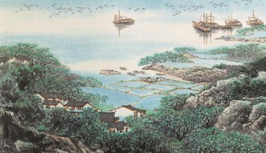 春風(fēng)又綠江南岸，滿(mǎn)城盡待圣能產(chǎn)！